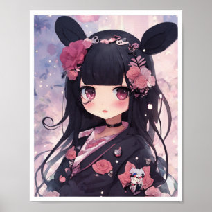 Belo Poster de Estilo de Animação