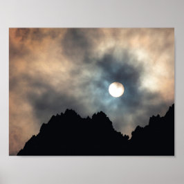 Belo poster de explosão de nuvem