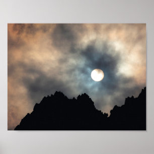 Belo poster de explosão de nuvem