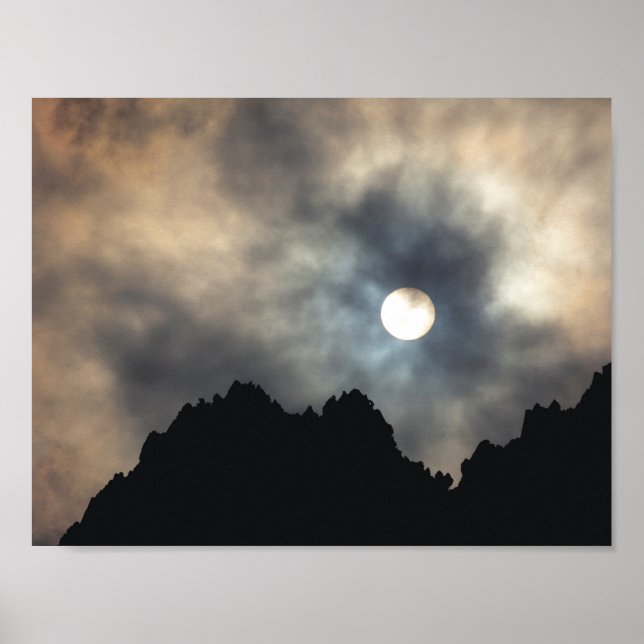 Belo poster de explosão de nuvem (Frente)