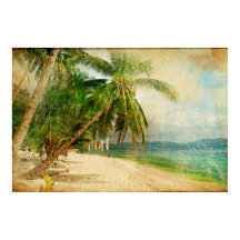 Belo Poster vintage de qualidade de 36" x 24"