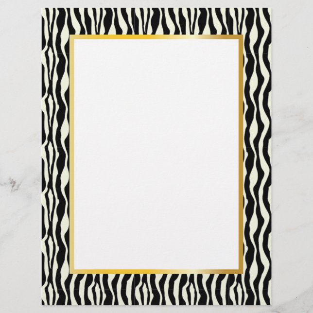 Belo posto de fronteira Zebra - Dourado (Frente)