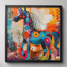 Belo quadro artístico e colorido da cabeça de cava