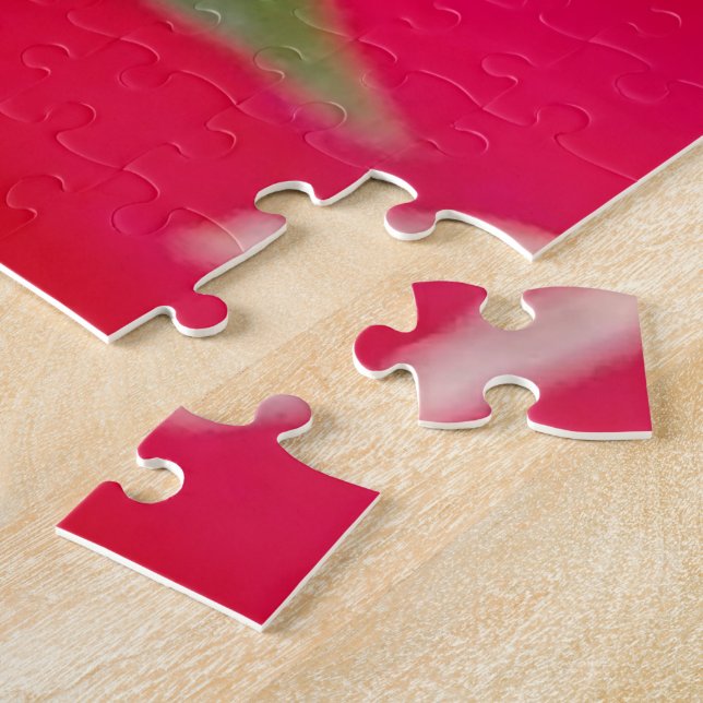 Belo Quebra-cabeça de flores vermelhas incríveis (Lateral)