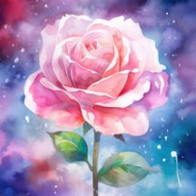 Belo Quebra-Cabeça de Rosa Rosa