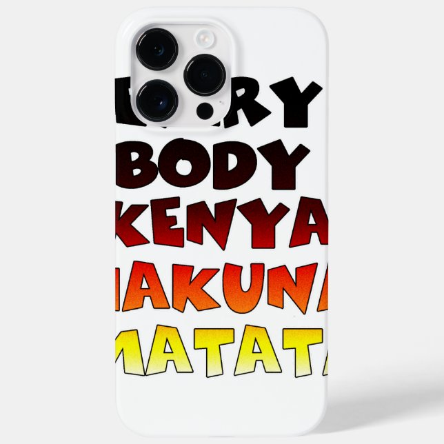 Belo Quênia Design de citação de texto colorida (Verso)