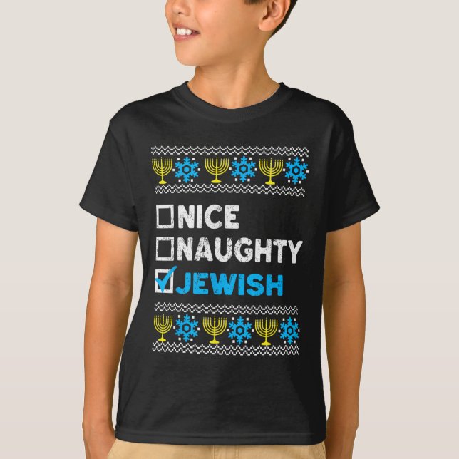 Belo Suéter Judeu e Malvado Chanukah Chanukah (Frente)