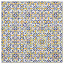 💙 💛 Belo Tecido Azulejos
