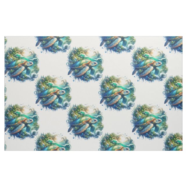Belo Tecido de Tartaruga (Fat Quarter)