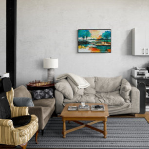 Belo Trabalho de arte de Paisagem Vibrante