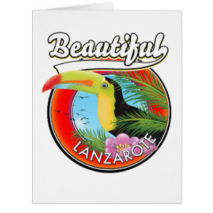 Belo troço de viagem Lanzarote. Cartão Postal