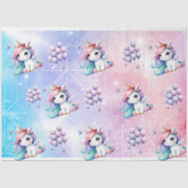 Belo Unicórnio com Papel Tecidual Balões