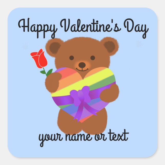 Belo Urso de Teddy Nº 2 Adesivos (Frente)