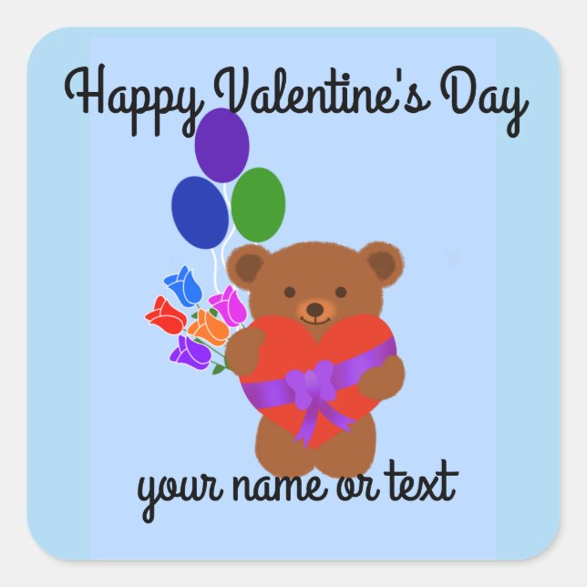 Belo Urso de Teddy Nº 3 Adesivos (Frente)