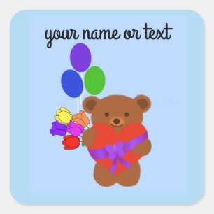 Belo Urso de Teddy Nº 4-2 Adesivos