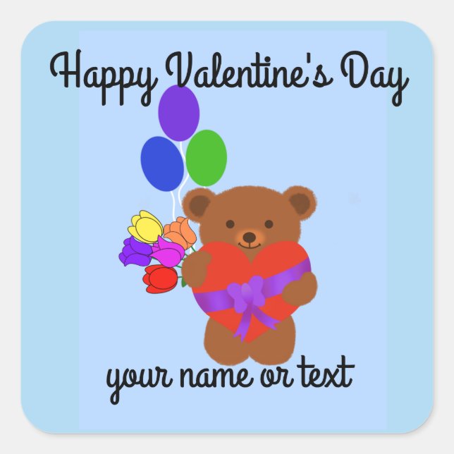 Belo Urso de Teddy Nº 4 Adesivos (Frente)