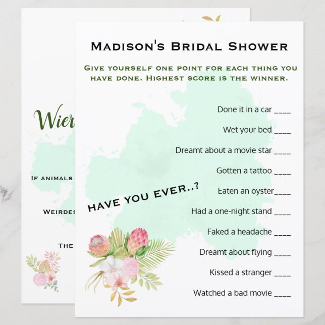 Belo Verde limão 💚 Elegante Chá de panela Boho (Frente/Verso)