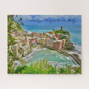 Belo Vernazza, Itália Quebra-cabeça do Jigsaw
