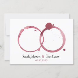 Belo Vinho Contém Convite De Casamento