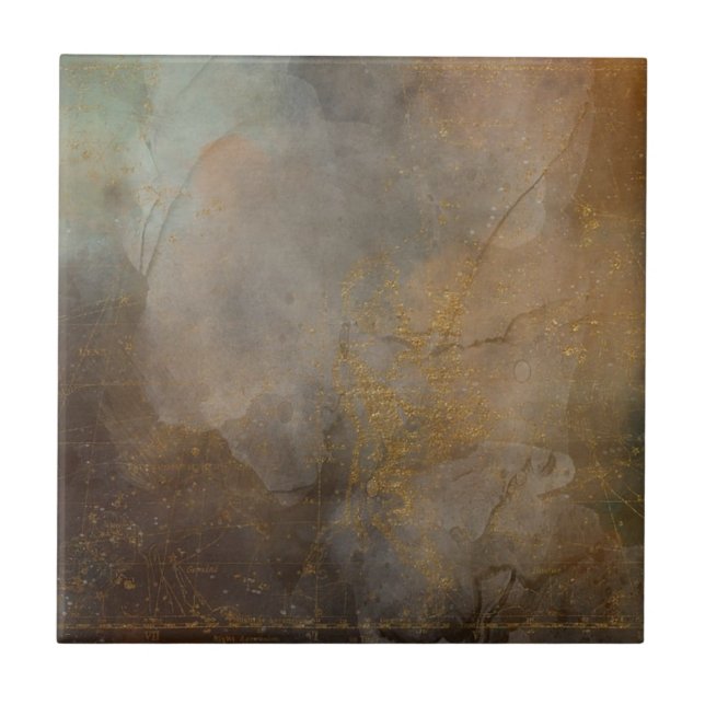 Belos azulejos de ouro castanho (Frente)