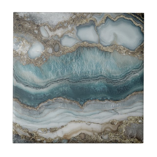 Belos azulejos de prata azul (Frente)