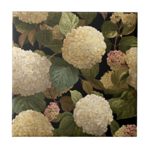 Belos Azulejos Hydrangeas Para O Chão De Banheiro