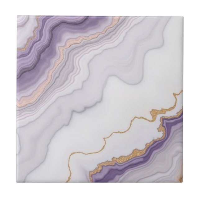 Belos azulejos roxos de ouro cor-de-rosa (Frente)