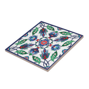 💙 Belos azulejos simétricos Iznik Turcos