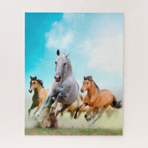 Belos cavalos correndo, Quebra-cabeça de Jigsaw