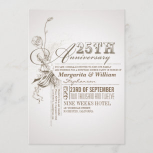 belos convites para 25 de tipografia