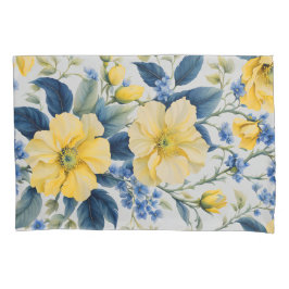 Belos Flores Amarelo e Azul