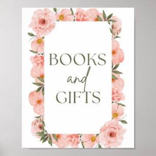Belos Livros Florais de Pessegueiros e Poster de p