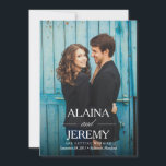 Belos Nomes Salvem o Anúncio de Data<br><div class="desc">Esta opção Salvar a data apresenta os seus nomes de forma destacada sobre a foto de sangria do cheio.</div>