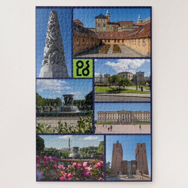 Belos Oslo, Noruega, Quebra-cabeça de Jigsen (Vertical)