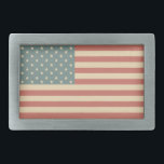 Belt Belt Belt, Fract American<br><div class="desc">Matizes de vermelho, azul e creme dão uma sensação rústica de vintage a esta fivela americana. O design é da arte original.</div>