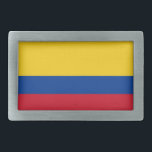 Belt Buckle com bandeira da Colômbia<br><div class="desc">Belt Buckle elegante com bandeira da Colômbia. Este produto é personalizável.</div>