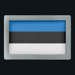 Belt Buckle com bandeira da Estônia<br><div class="desc">Mostre o seu orgulho estoniano com todas as roupas que usam esta fivela de cinto de na moda e negrito com a bandeira da Estônia! Concebida para misturar a moda com a identidade nacional, esta fivela de cinto de captura ocular mostra orgulhosamente as icônicas bandas azul, preta e branca da...</div>