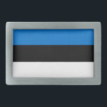 Belt Buckle com bandeira da Estônia<br><div class="desc">Mostre o seu orgulho estoniano com todas as roupas que usam esta fivela de cinto de na moda e negrito com a bandeira da Estônia! Concebida para misturar a moda com a identidade nacional, esta fivela de cinto de captura ocular mostra orgulhosamente as icônicas bandas azul, preta e branca da...</div>