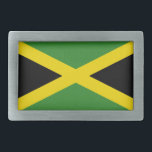 Belt Buckle com bandeira da Jamaica<br><div class="desc">Belt Buckle elegante com bandeira da Jamaica. Este produto é personalizável.</div>