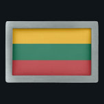 Belt Buckle com bandeira da Lituânia<br><div class="desc">Adicione uma declaração ousada de orgulho lituano ao seu guarda-roupa com esta fivela de cinto exclusiva com a bandeira da Lituânia! Feito com precisão, esta fivela de cinto mostra orgulhosamente as cores vibrantes da bandeira nacional da Lituânia - amarela, verde e vermelha. O design dinâmico faz deste acessório não só...</div>