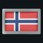 Belt Buckle com bandeira da Noruega<br><div class="desc">Belt Buckle elegante com bandeira da Noruega. Este produto é personalizável.</div>