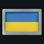 Belt Buckle com bandeira da Ucrânia<br><div class="desc">Belt Buckle elegante com bandeira da Ucrânia. Este produto é personalizável.</div>