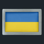 Belt Buckle com bandeira da Ucrânia<br><div class="desc">Belt Buckle elegante com bandeira da Ucrânia. Este produto é personalizável.</div>