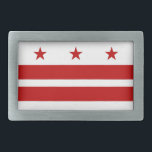 Belt Buckle com bandeira de Washington DC<br><div class="desc">Mostre seu orgulho pela capital da nação com esta fivela de na moda com a bandeira de Washington, D.C.! Feito com atenção aos detalhes, esta fivela de cinto é mais do que um acessório; é uma celebração da identidade e da herança únicas de Washington D.C. A design ousada mostra orgulhosamente...</div>