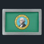 Belt Buckle com bandeira do Estado de Washington<br><div class="desc">Mostre seu orgulho do Estado de Washington com um toque de estilo usando nossa fivela de cinto exclusiva com a bandeira do Estado de Washington! Projetada para a moda e para a função, esta fivela de cinto é mais do que apenas um acessório; é uma celebração do patrimônio de Washington....</div>