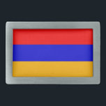 Belt Buckle com Sinalizador da Armênia<br><div class="desc">Belt Buckle elegante com bandeira da Armênia. Este produto é personalizável.</div>