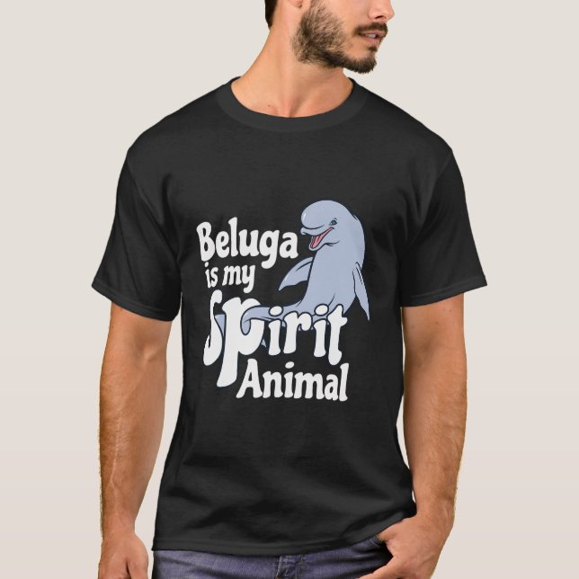 Beluga Camisetas De Baleia É Minha Espírito De Cam (Frente)
