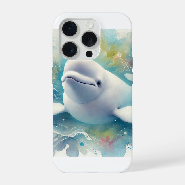 Beluga whale 160924AREF142 - Watercolor (Verso)