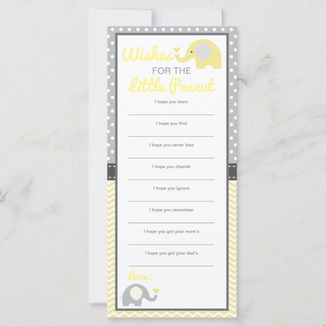 Bem Deseja Cartão, Elefante, Cor EDITÁVEL (Frente)