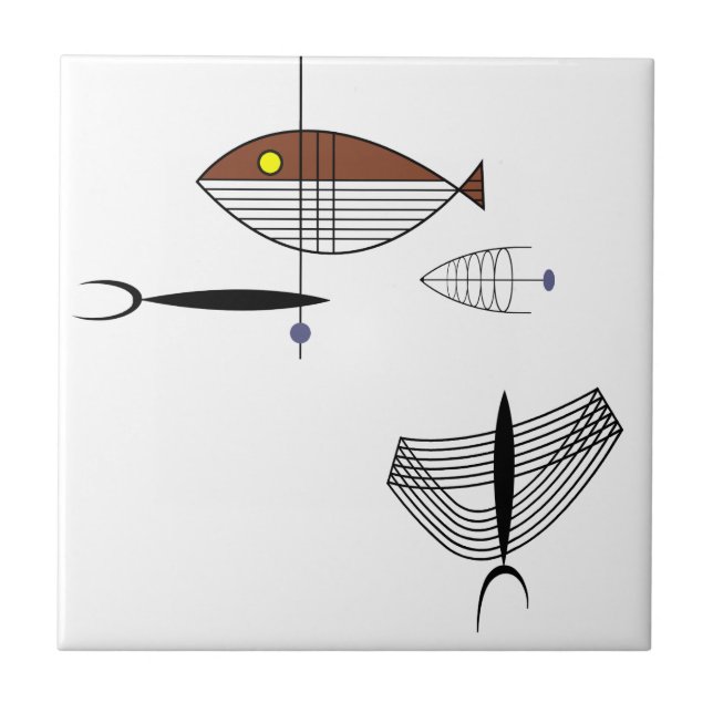 BEM do azulejo Trivet 4,25" do MAR (Frente)